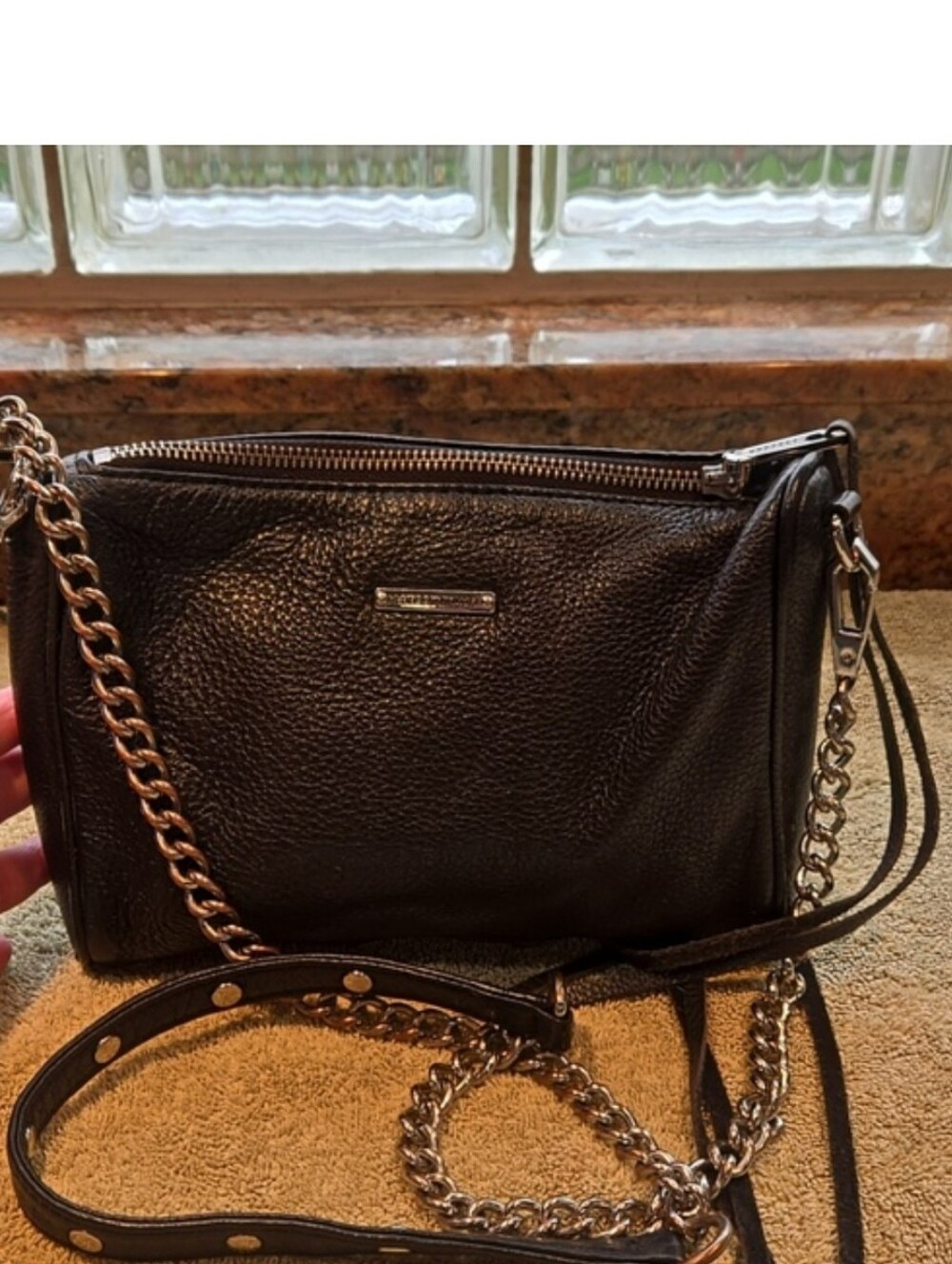 Rebecca Minkoff Black Leather Crossbody Bag EUC